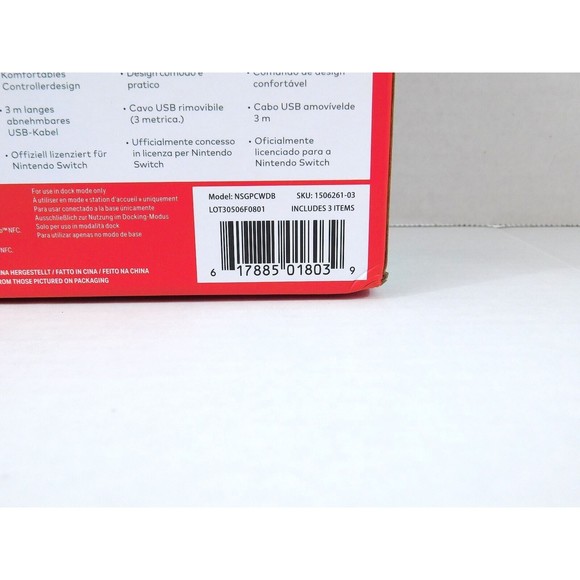 Nintendo Switch Wired Controller Super Mario PowerA Game Controller 10ft Cable - Picture 10 of 12